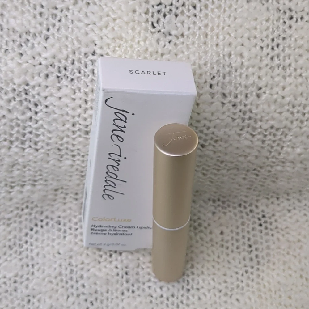 jane iredale ColorLuxe Hydrating Cream Lipstick in Scarlet, 2g/0.07oz
